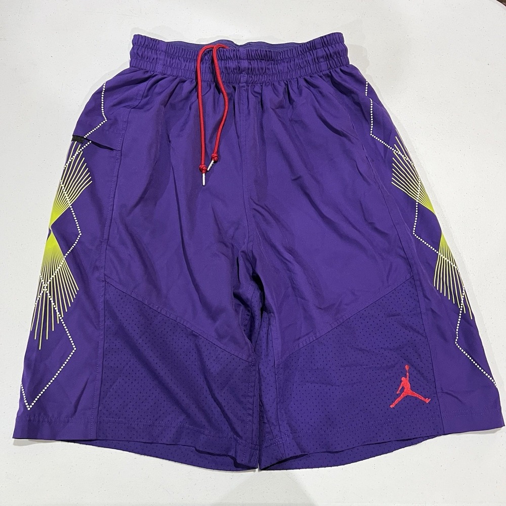 Y2K Nike Air Jordan Franklin Street Basketball Shorts Men's sz M Purple 508111